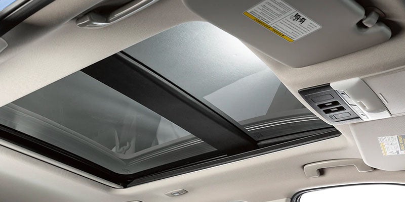 A sunroof option available in the 2025 Nissan Rogue in Pompano Beach, FL